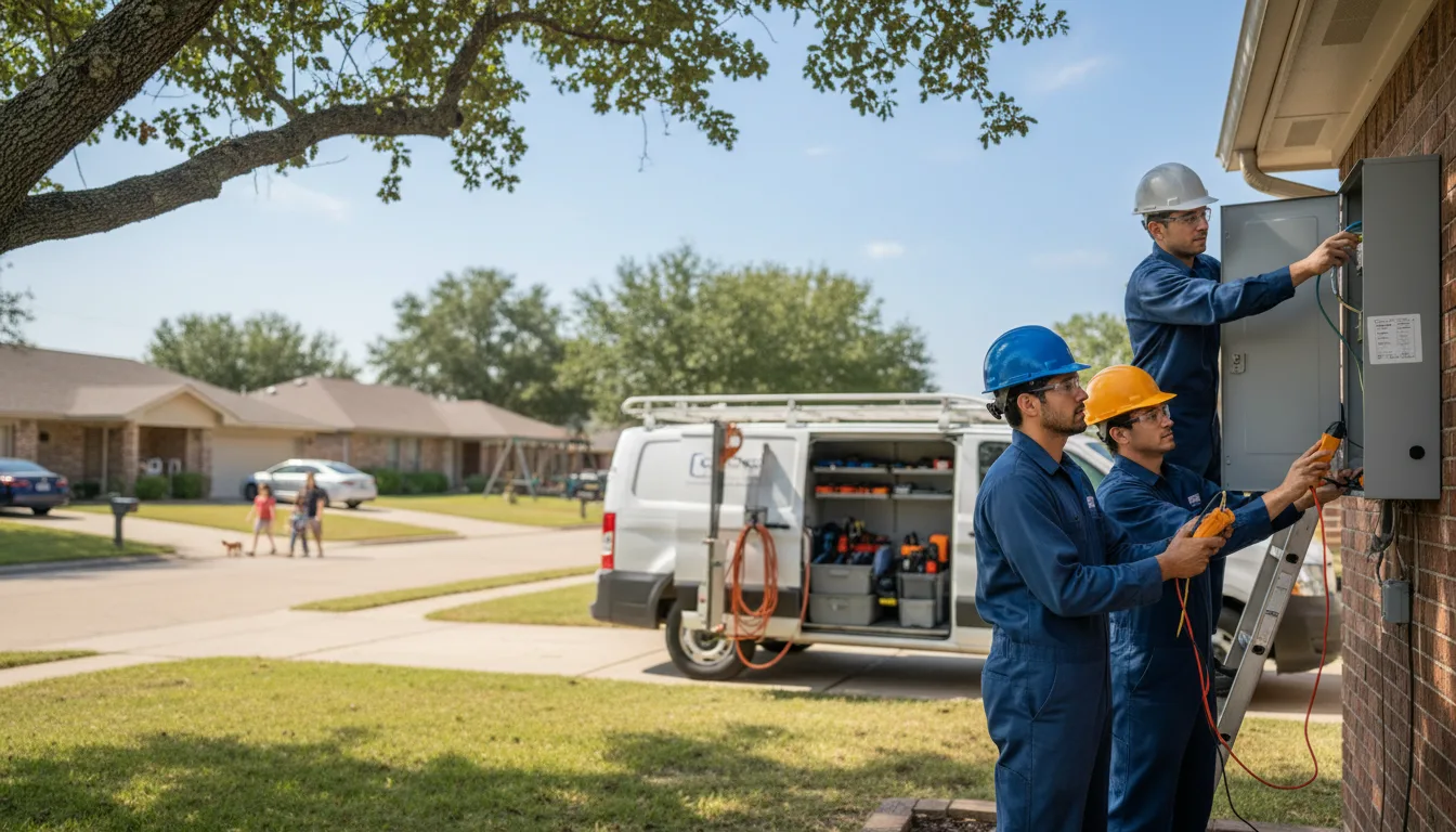 Certified electrician providing emergency electrical services in Twin Oaks, OK